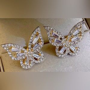 Earrings Butterfly - Silver Post